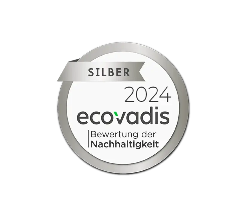 Wir bei Marken fühlen uns sehr geehrt, mit der prestigeträchtigen Silber-Medaille von EcoVadis für unser Engagement im Bereich Nachhaltigkeit ausgezeichnet geworden zu sein.
